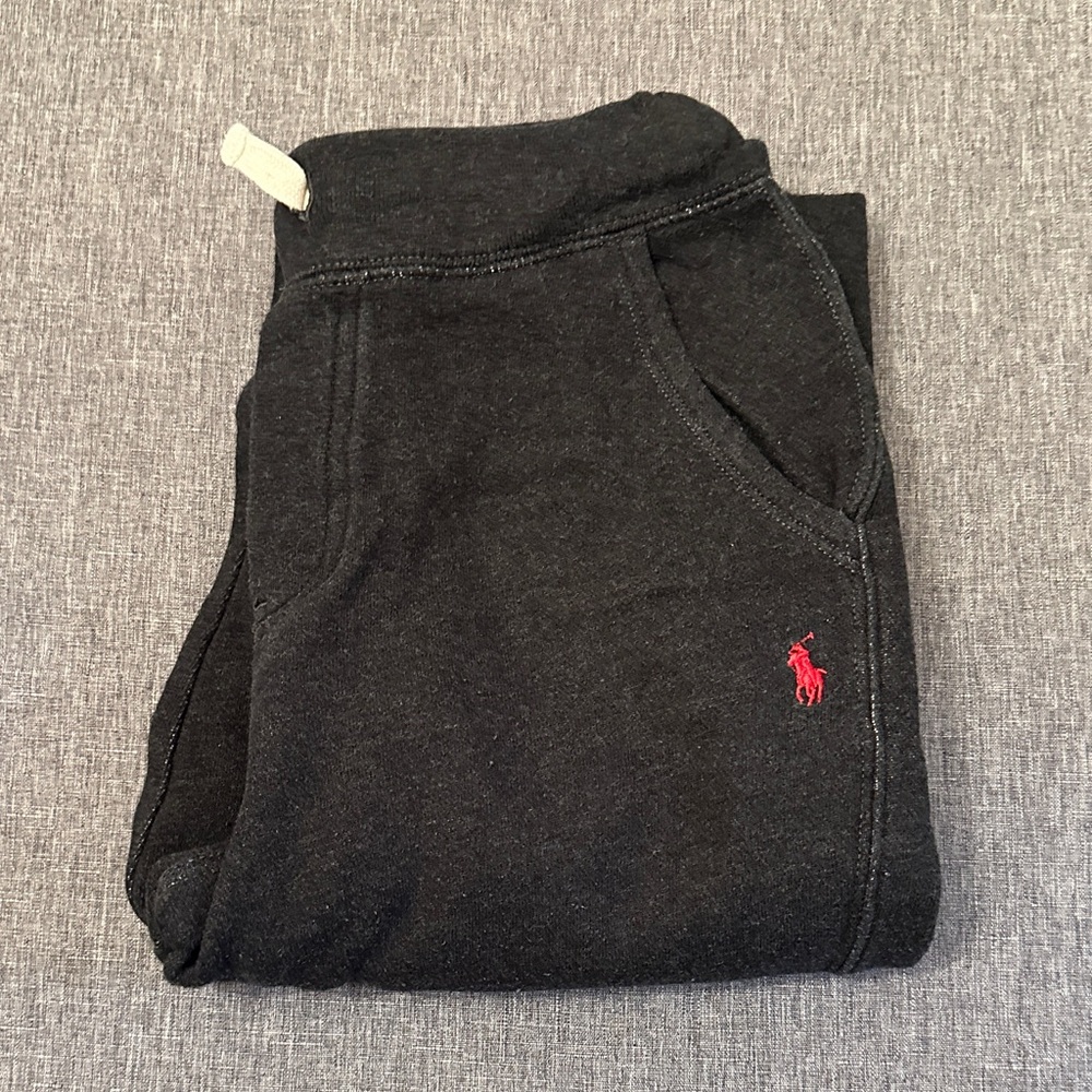 Polo by Ralph Lauren Kids Charcoal Joggers with Red Logo